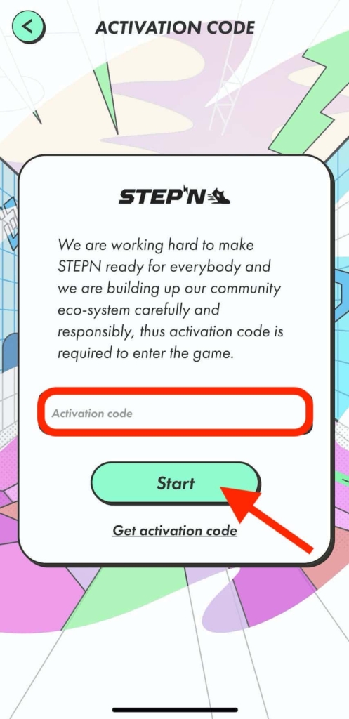 STEPN（ステップン）のアプリをダウンロードしアクティベートする方法・始め方