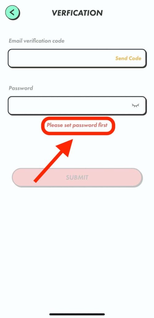 2段階認証を解除する【パスワードを設定していない場合】STEPN（ステップン）のパスワードを設定する