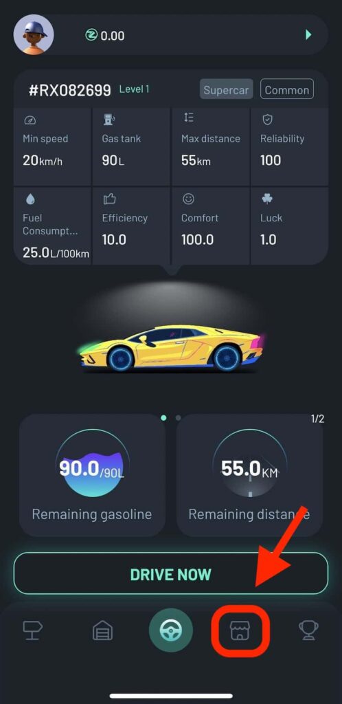 DriveZ（ドライブゼット）の稼ぎ方・遊び方：車を購入する
