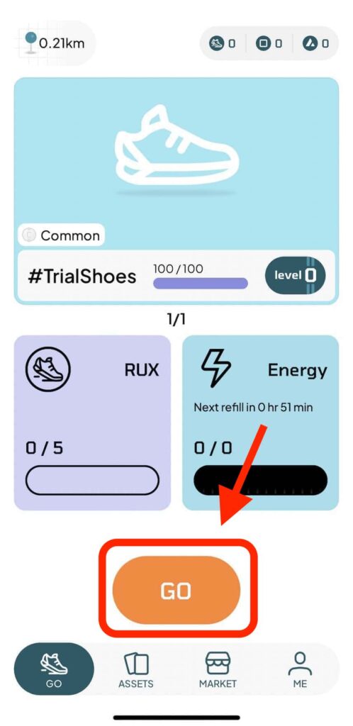RunBlox（ランブロックス）で靴を購入する前に歩く速度を確認する方法